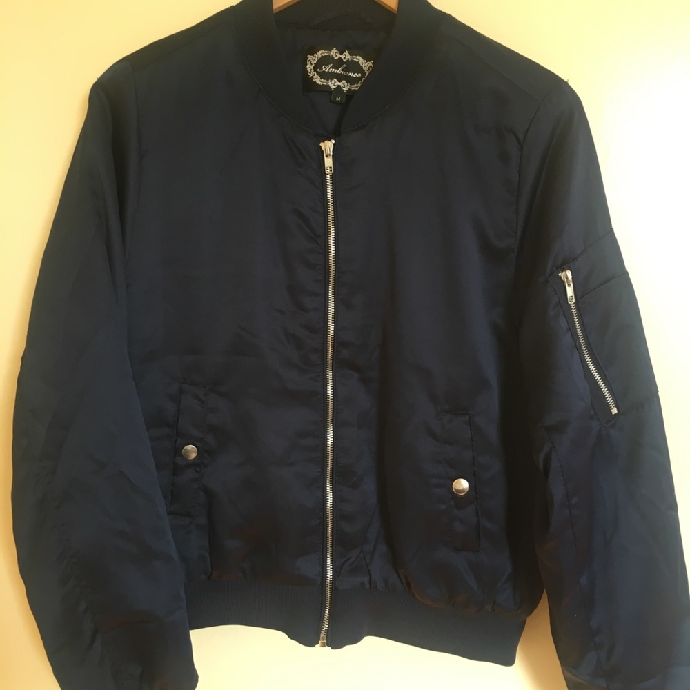 Forever 21 Navy Bomber Jacket